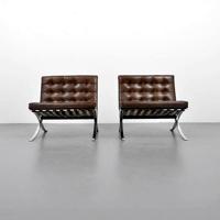 Mies van der Rohe Barcelona Chairs, Knoll - Sold for $4,062 on 01-17-2015 (Lot 240).jpg